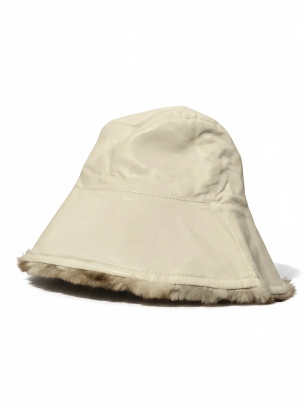 NWT jocelyn Women’s Ivory Faux Fur Bucket Hat Fall‎ Winter Warm Luxurious Gift